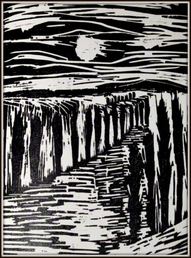 印花与版画 标题为“dans l'abstraction…” 由Ludovic Catry, 原创艺术品, 雕刻