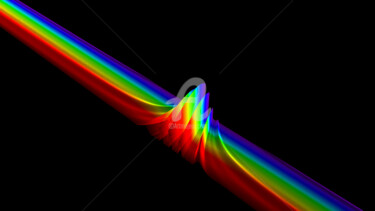 Ribbon of Diffraction #5 Digital Arts titled "Ribbon of Diffracti…" by Elkement (Elke Stangl), Original Artwork, 2D Digital Work
