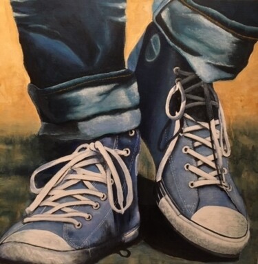绘画 标题为“mes baskets” 由Jacques Dolley, 原创艺术品, 丙烯