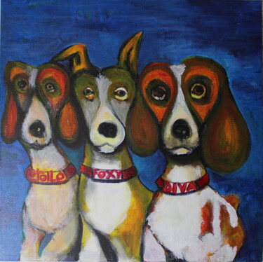 Peinture intitulée "Etoile Foxyet Diva" par Philippe Aguasca, Œuvre d'art originale, Acrylique