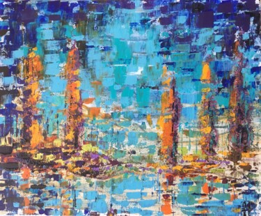 Peinture intitulée "Confusion" par Muller Odette, Œuvre d'art originale, Acrylique Monté sur Châssis en bois