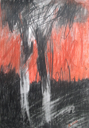 图画 标题为“"New reality" №25.” 由Lyudmila Belenkina, 原创艺术品, 铅笔