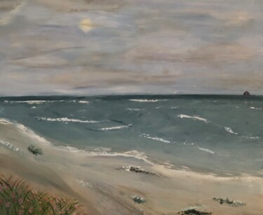 Painting titled "Fleurs des sables" by Benedicte De Crépy Dubarry, Original Artwork, Oil