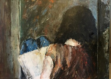 Peinture intitulée "Les contemplations…" par Mireille Ledru Domange, Œuvre d'art originale, Acrylique