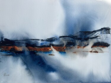 제목이 "Mauntains in the fog"인 미술작품 Liliya Khomyakova (Artelida)로, 원작, 수채화