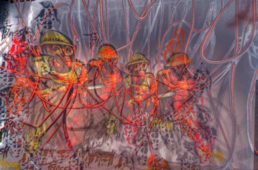 数字艺术 标题为“Combattants reseau” 由Jean-Marie Palacios, 原创艺术品, 2D数字工作