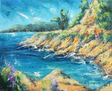 Peinture intitulée "1487 Mistral sur le…" par Jean-Luc Lopez, Œuvre d'art originale, Acrylique