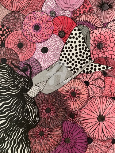 Elle s’en va vivre ailleurs Dibujo titulada "Elle s’en va vivre…" por Lucie Giglio, Obra de arte original, Acuarela