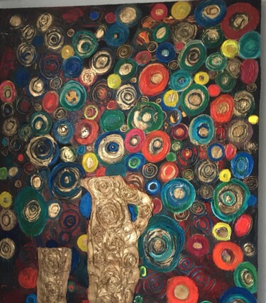 Painting titled "Couleurs" by Sarah Sandra Gomez, Original Artwork, Acrylic