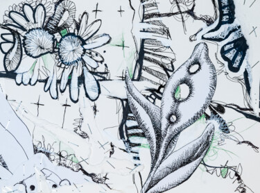 图画 标题为“Florierung” 由Bertold Werkmann, 原创艺术品, 标记