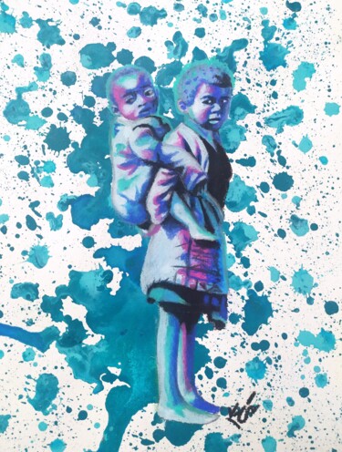 "Figli di un Dio min…" başlıklı Tablo Daniele Battaglia tarafından, Orijinal sanat, Pastel