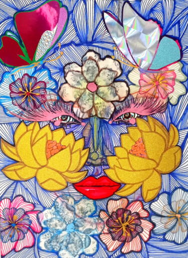 Collages titled "watch me" by Unikateh Bella, Original Artwork, Marker