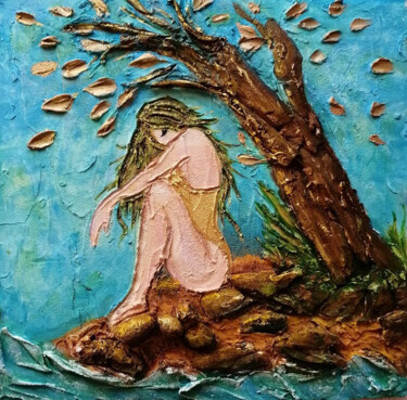 「Forest Nymph」というタイトルの絵画 Elena Chugurovaによって, オリジナルのアートワーク, アクリル
