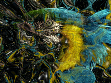 Digital Arts titled "Perroquet" by Stéphane Billiau, Original Artwork, 3D Modeling