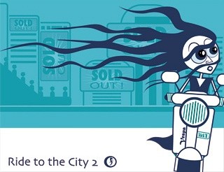 Arts numériques intitulée "RIDE to the CITY 2" par Elfelipe, Œuvre d'art originale