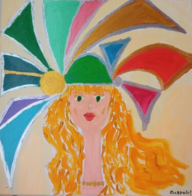 Once again at Ascot! Schilderij getiteld "Once again at Ascot!" door Gazkob, Origineel Kunstwerk, Acryl