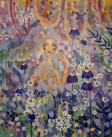 "Пробуждение" Peinture intitulée ""Пробуждение"" par Ulia Potasova Vostrikova, Œuvre d'art originale, Acrylique