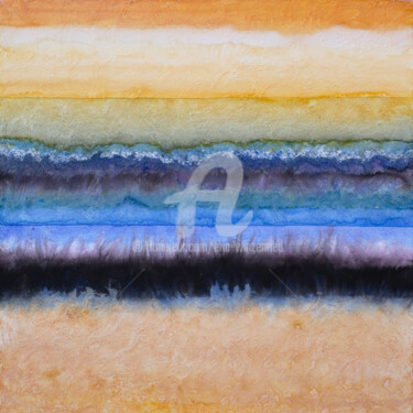 绘画 标题为“Composition colorée…” 由Eric Winzenried, 原创艺术品, 水彩