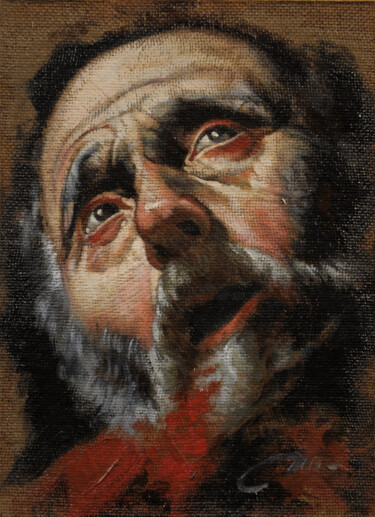 Peinture intitulée "Etude “Au-delà du r…" par Frédéric Martin, Œuvre d'art originale, Huile Monté sur Carton
