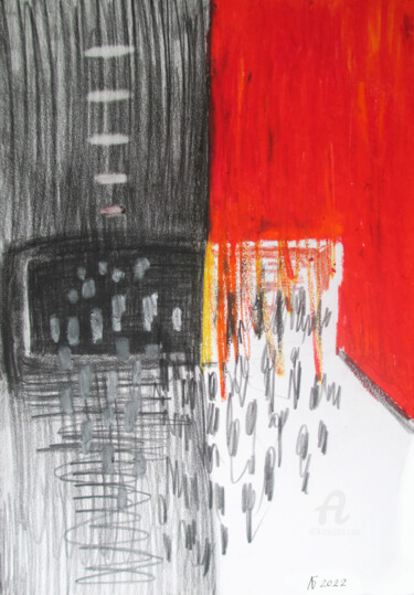 图画 标题为“"New reality" №28.” 由Lyudmila Belenkina, 原创艺术品, 铅笔