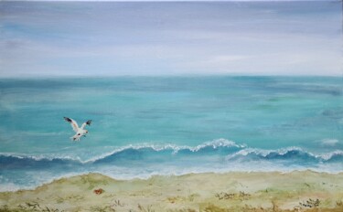 Peinture intitulée "La mer n'existe pas" par Barbouilletto, Œuvre d'art originale, Acrylique
