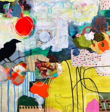 Painting titled "Mais où est le from…" by Claudia Dumont, Original Artwork, Acrylic