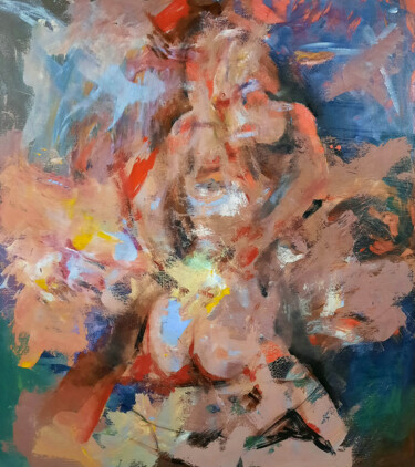 Snippets of dreams Painting titled "Snippets of dreams" by Sergey Sklyarov (Sklyar), Original Artwork, Oil Mounted on Wood Stretcher frame