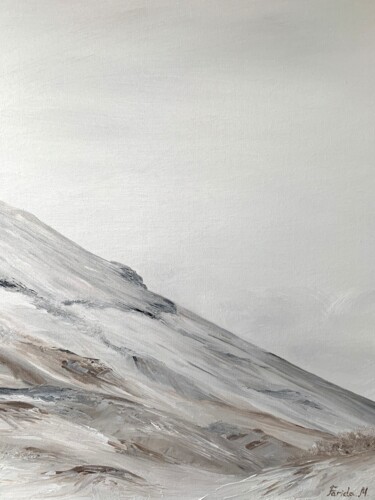제목이 "White emptiness"인 미술작품 Farida Mulasanova로, 원작, 기름 판지에 장착됨