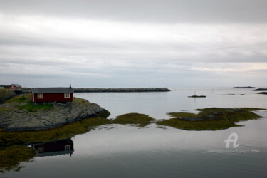 Wooden hut - Lofoten Islands - Norway Photography titled "Wooden hut - Lofote…" by Scott Gregory Banner, Original Artwork, Digital Photography