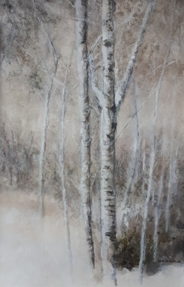 Parallelement Painting titled "Parallelement" by Nicole Hittema-Martineau, Original Artwork, Watercolor