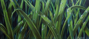 Dew Painting titled "Dew" by Ageliki Aggelike, Original Artwork, Oil