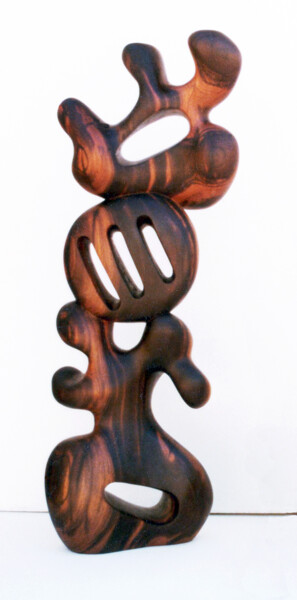Sculptuur getiteld "Lila" door Robert Winslow, Origineel Kunstwerk, Hout