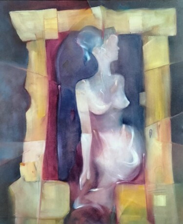 Peinture intitulée "NYMPH OF NAXOS" par Philippe Graillot (TORGALLI), Œuvre d'art originale, Huile