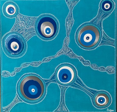 Peinture intitulée "Féminité" par Elise H, Œuvre d'art originale, Acrylique