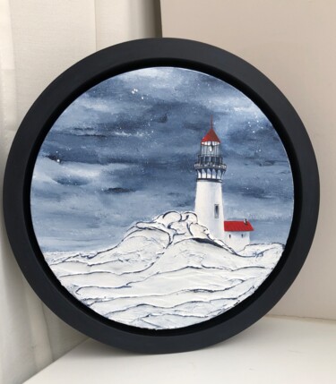 제목이 "Lighthouse"인 미술작품 Olga Zaitseva로, 원작, 아크릴