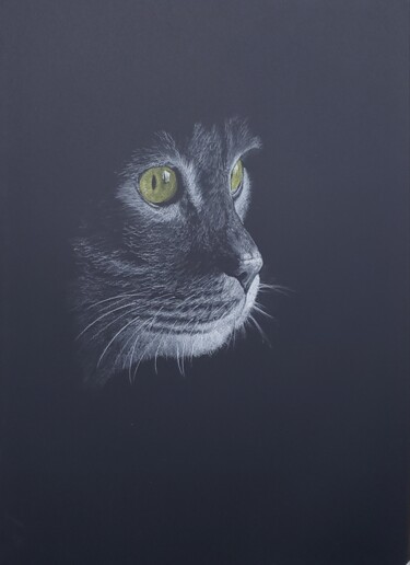 Drawing titled "Yellow" by Walter Ahumada, Original Artwork, Pencil