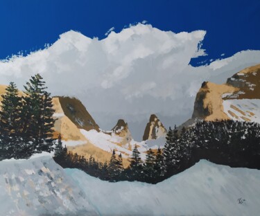 Pintura titulada "Jour finissant du c…" por Philippe Gonseth, Obra de arte original, Acrílico