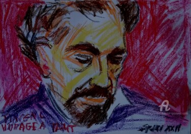 Portrait de l'acteur Peinture intitulée "Portrait de l'acteur" par Slobodan Spasojevic (Spaki), Œuvre d'art originale, Pastel