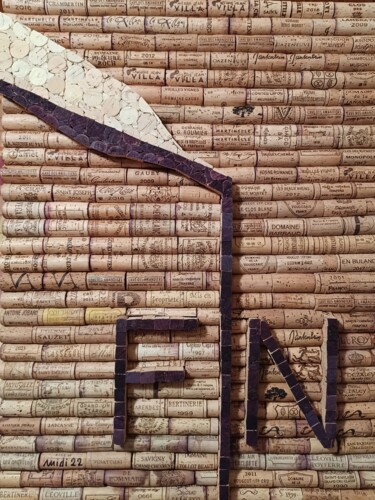 Collages titled "Fin de la série bou…" by Michel Divorne, Original Artwork, Collages