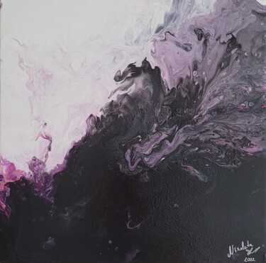 绘画 标题为“Ombres violettes en…” 由Dochka Docheva, 原创艺术品, 丙烯 安装在木质担架架上