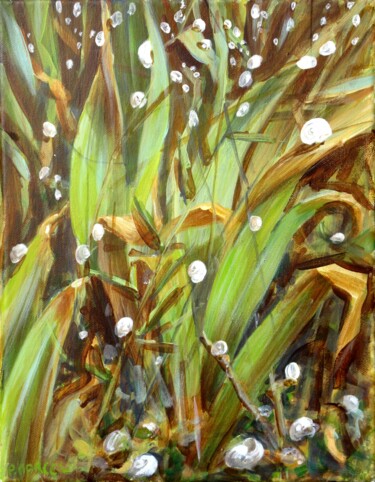 J'adore les petits escargots au Mazan, (Vaucluse) Painting titled "J'adore les petits…" by Applestrophe, Original Artwork, Acrylic