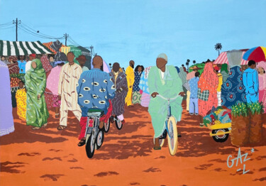 Pintura titulada "KUPITA" por Hugues Matumona, Obra de arte original, Acrílico