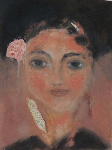 Peinture intitulée "GYPSY ROSE 1." par Eleni Pappa Tsantilis, Œuvre d'art originale, Huile