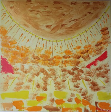 The sun/ Le soleil 绘画 标题为“The sun/ Le soleil” 由Gazkob, 原创艺术品, 丙烯