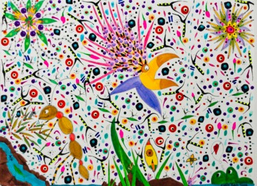 绘画 标题为“Splish Splash I was…” 由Adam Kamhi, 原创艺术品, 丙烯