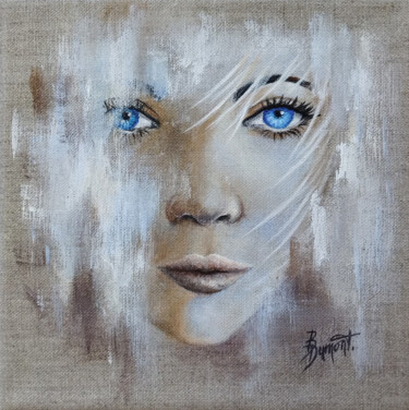 Painting titled "Douce" by Brigitte Dumont, Original Artwork, Acrylic