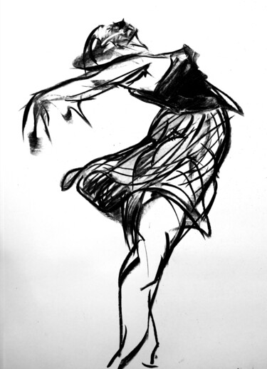 Dessin intitulée "Printemps" par Jean-Pierre Emond, Œuvre d'art originale, Fusain