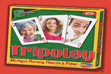Tripoley Board Game Painting 绘画 标题为“Tripoley Board Game…” 由Tony Rubino, 原创艺术品, 丙烯 安装在木质担架架上