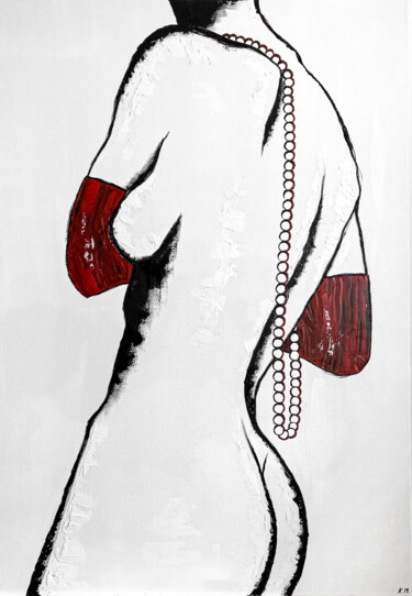 The Muse 绘画 标题为“The Muse” 由Kristina Mallen, 原创艺术品, 油 安装在木板上