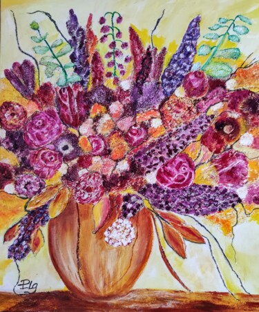 绘画 标题为“Bouquet de Provence.” 由Patrice Le Gall, 原创艺术品, 丙烯
